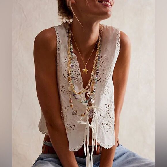 FREE PEOPLE x Ariana Ost At The Market Necklace - Picture 2 of 7